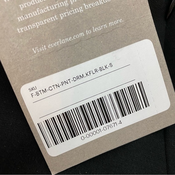 Everlane The Dream Kick Flare Mid Rise Knit Pant Black - Picture 9 of 10